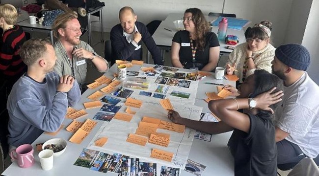 PGCE students participating in a Climate Fresk workshop